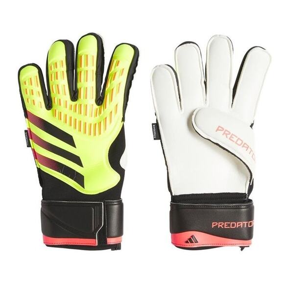 Adidas Predator Match Fingersave Goalkeeper Goalie Gloves Size 8 New - Picture 1 of 5